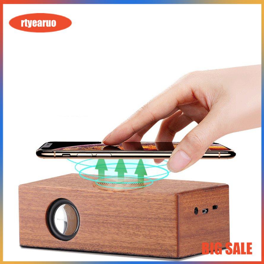 Portable Wooden Small Speaker Creative Small Gift Audio Retro Computer Speaker