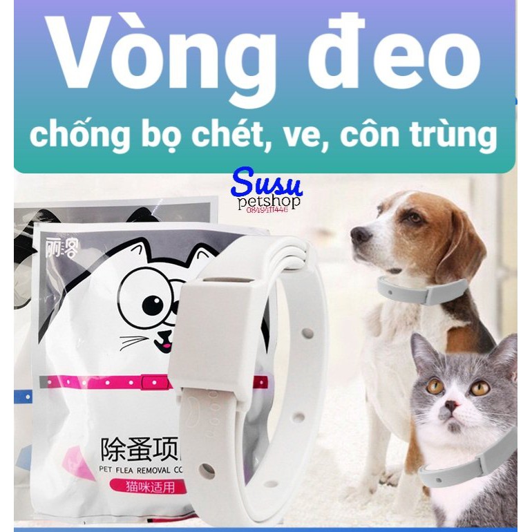 Vòng Đeo Cổ Chống Ve, Rận, Bọ Chét Cho Chó, mèo 29cm