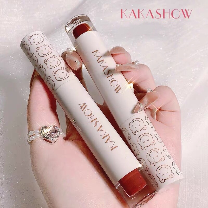 Son kem gấu KAKASHOW mịn lỳ lâu trôi Lovely Bear Lip Glaze KAKA06