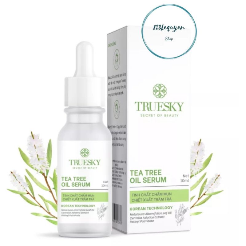 Serum ngừa mụn trắng da Truesky Premium chiết xuất tràm trà thiên nhiên 10ml - Acne Serum