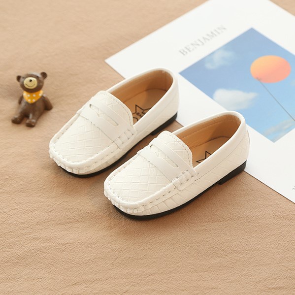 Giày lười da mềm đế êm 2021 mã V352 Quảng Châu cao cấp cho bé trai bé gái