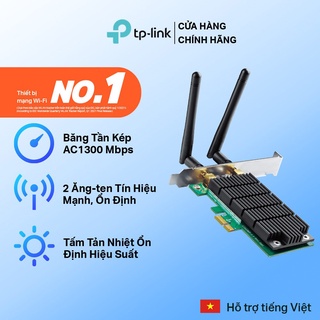 Bộ Chuyển Đổi Card Mạng Wifi TP-Link Archer T6E PCI Express Chuẩn AC 1300Mbps