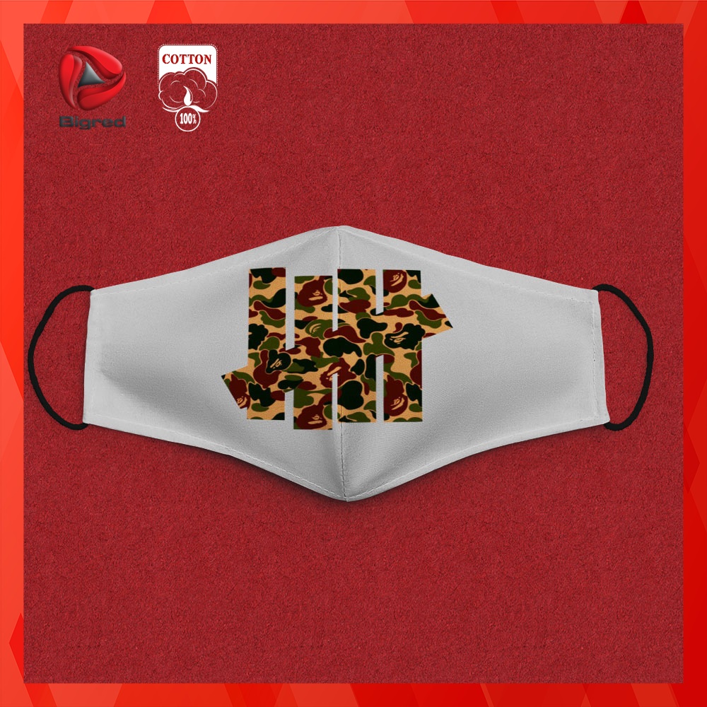 Khẩu Trang Vải Poly 2 Da B.a.t.h.i.n.g A.p.e_ 3 BigRed Dây Đeo Mềm Chuyên Dụng, Đeo Thoải Mái, Không Đau Tai, Dễ Thở