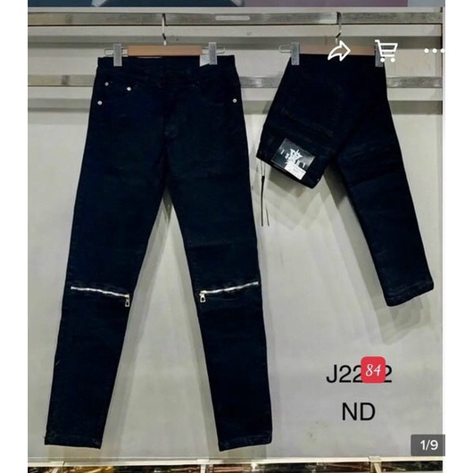 quần jean nam kiểu ống côn màu đen, Quần bò nam chất vải denim cao cấp co dãn trẻ trung, Quần dài nam T-FASHION 24H M45