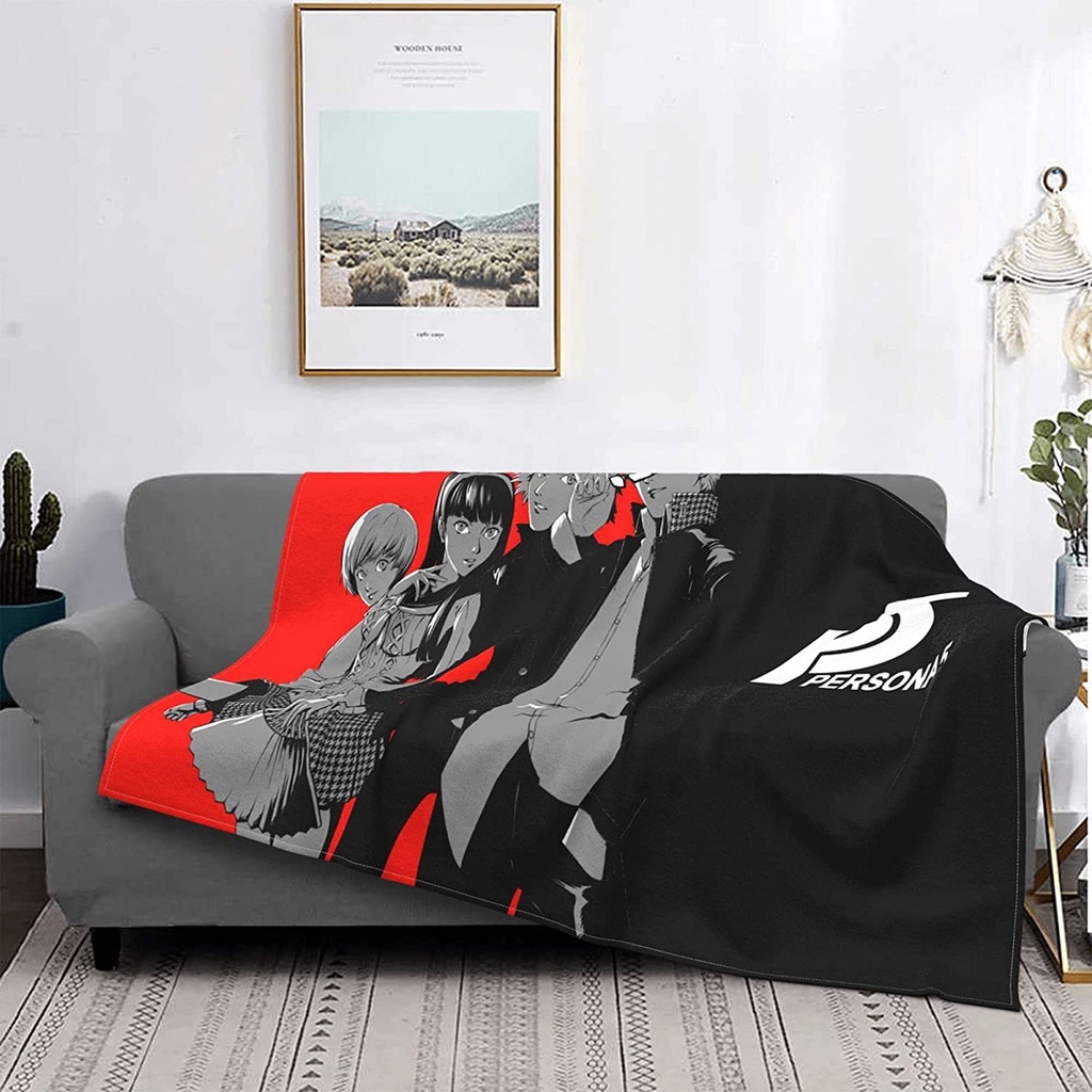 Hot Sales Super soft blanket sofa bed, blanket Persona 5 Sofa bed, anti-pilling plush plush comfortable, suitable for bed sofa sofa camp 50x40 inches/60x50 inches/80x60 inches