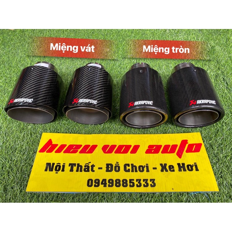 CHỤP PÔ AKRAPOVIC CACBON BÓNG