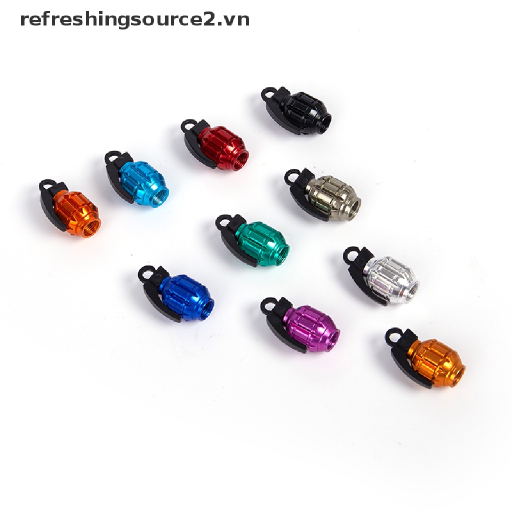 Bộ 2 Nắp Van Bánh Xe Bằng Nhôm Chuyên Dụng Cho Xe Mô Tô / Xe Hơi / Xe