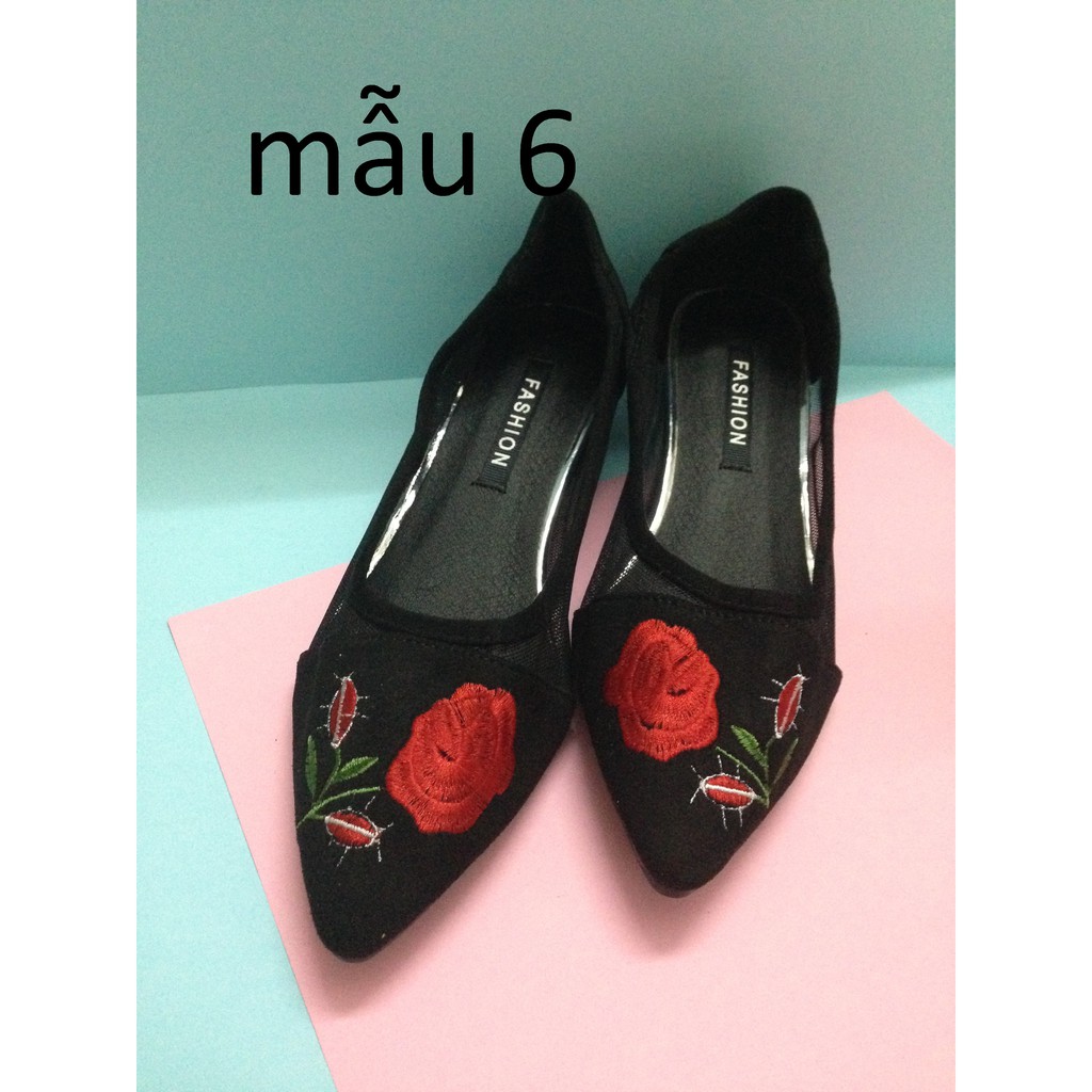 Giày đế tráng gương QC mũi đính đá | BigBuy360 - bigbuy360.vn