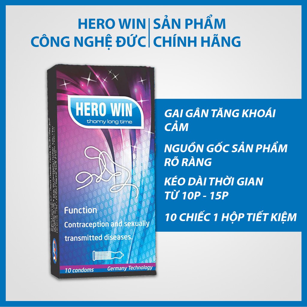 Bao cao su Hero Win – Hàng Viêt Nam chất lượng cao - BCS Herowin công nghệ từ Đức