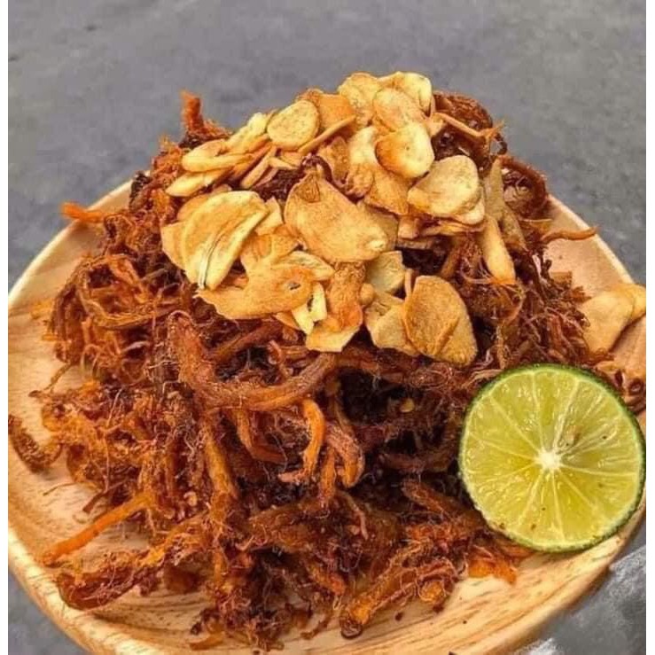 1kg khô heo cháy tỏi hàng loại 1 dai ngon nhất