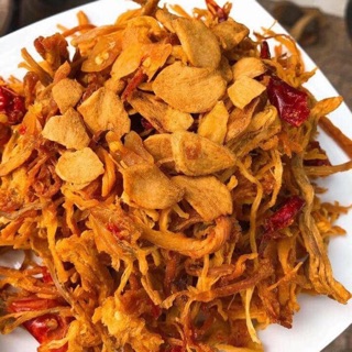 Khô heo cháy tỏi đặc biệt- hũ 250