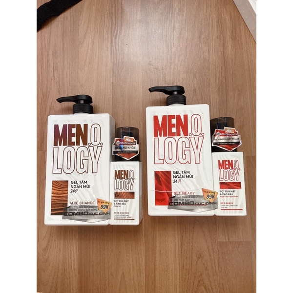 [Mua 1+1] Gel tắm nam MEN.O.LOGY ngăn mùi 24h 350ml