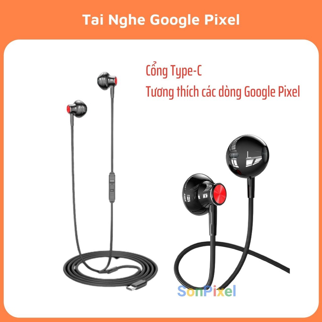 Tai Nghe Nhét Tai Tương Thích Cho Google Pixel Và Các Dòng Android Có Cổng Type C