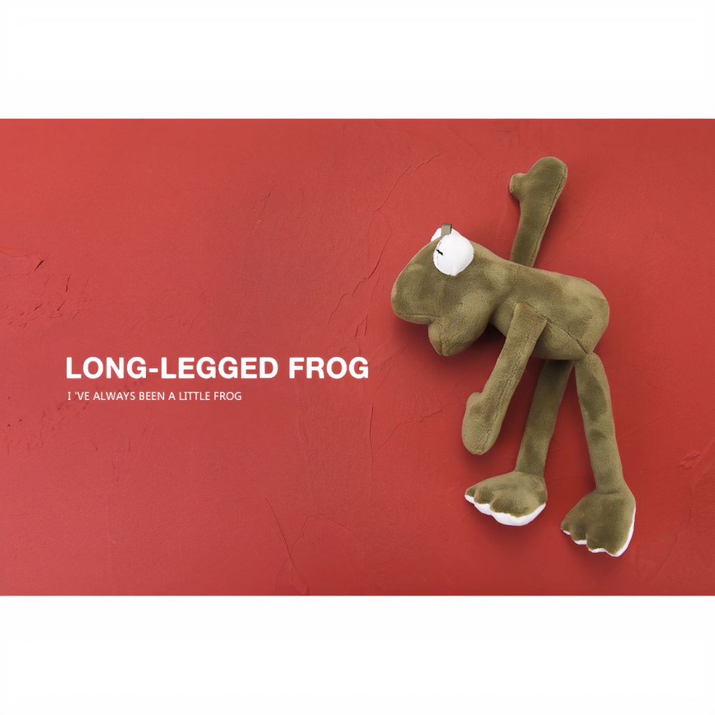 Móc khóa ếch chân dài nhồi bông cực dễ thương