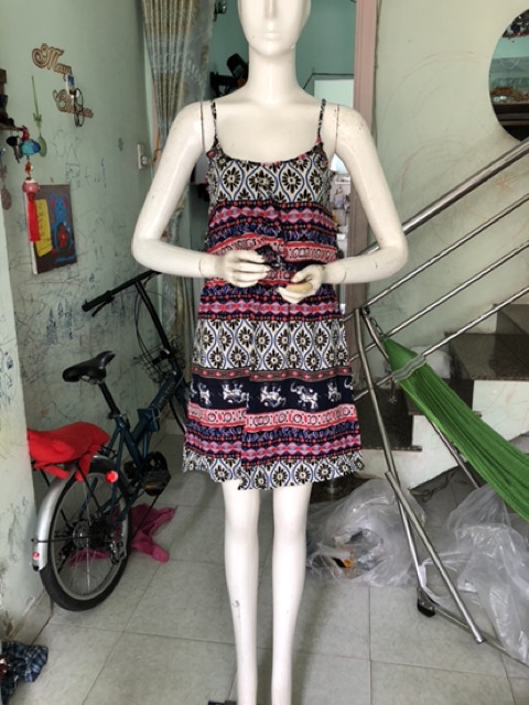 (45-55ky)Đầm lanh maxi dạng bèo dài 9 tấc | BigBuy360 - bigbuy360.vn