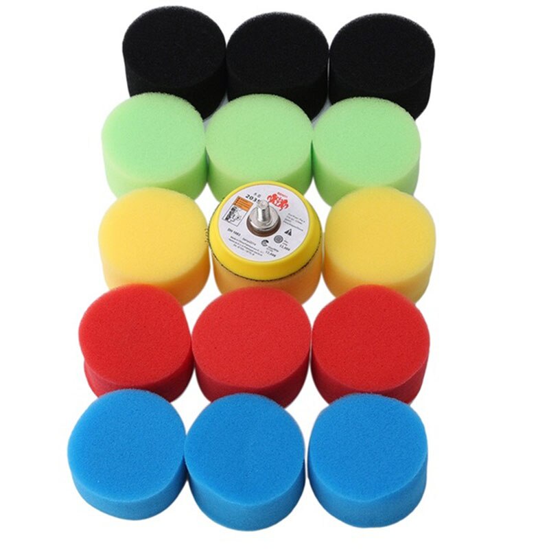 Bộ 16 Đệm Đánh Bóng Xe Hơi 2inch / 50mm 2inch Kèm Móc Và Vòng Đệm