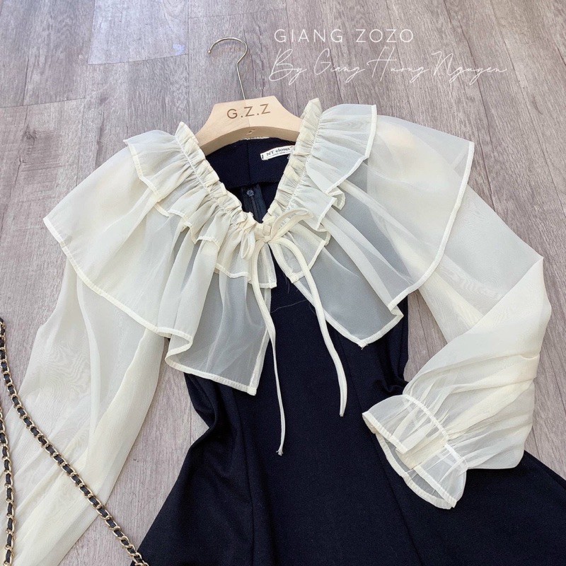 Váy Phối Tay Von Sang chảnh