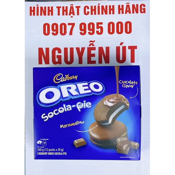bánh oreo socola pie 360g hộp lớn