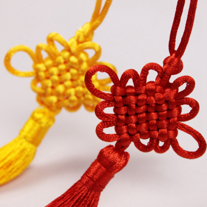 Bộ 50 dây tua rua mềm màu đỏ làm thủ công trang trí năm mới