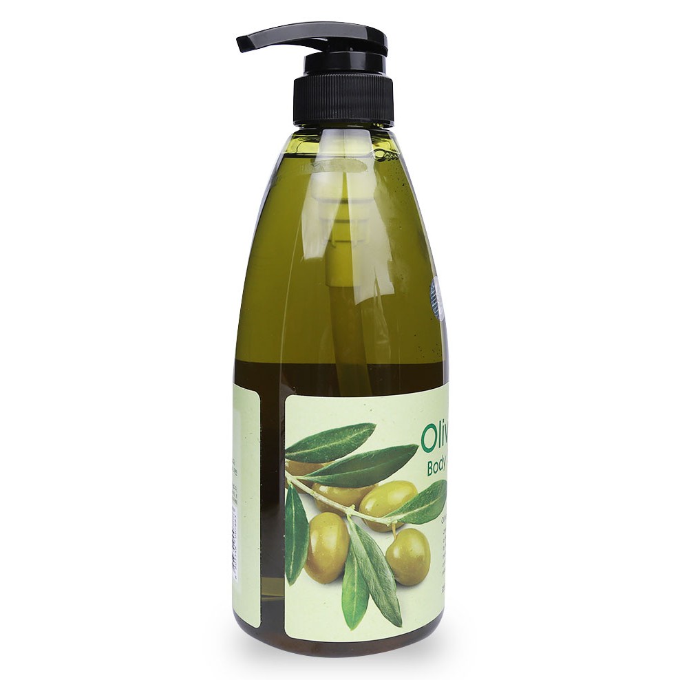 Sữa tắm dưỡng da mềm mịn tinh chất ô liu Welcos Olive Body Cleanse Hàn Quốc 740ml