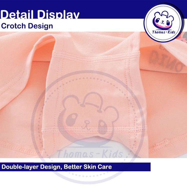 Bộ 5 quần lót Boxer chất liệu Cotton thoải mái thời trang cho bé gái B123