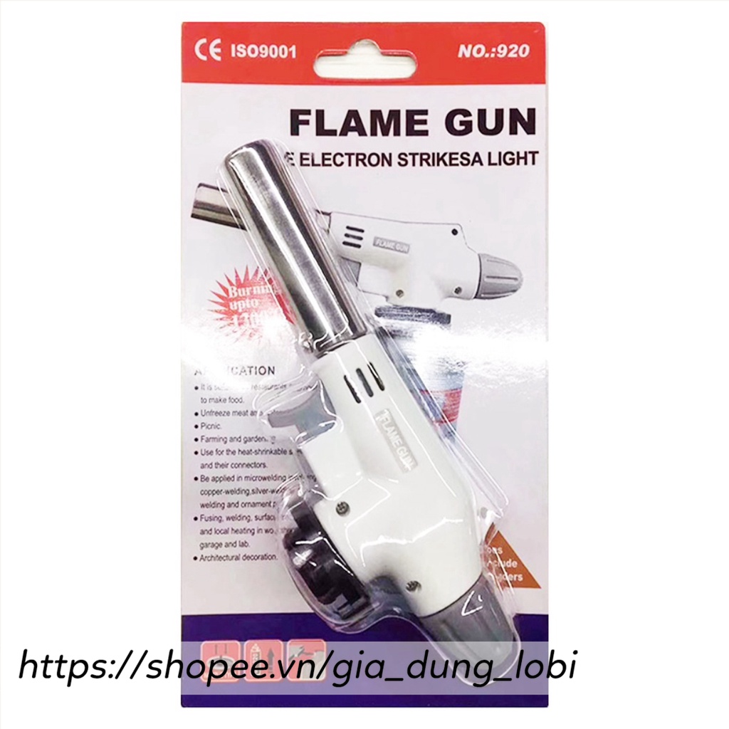 Khò gas mini NaMilux Flame Gun đầu khò gas mini đánh lửa tự động mồi bếp chế biến thực phẩm