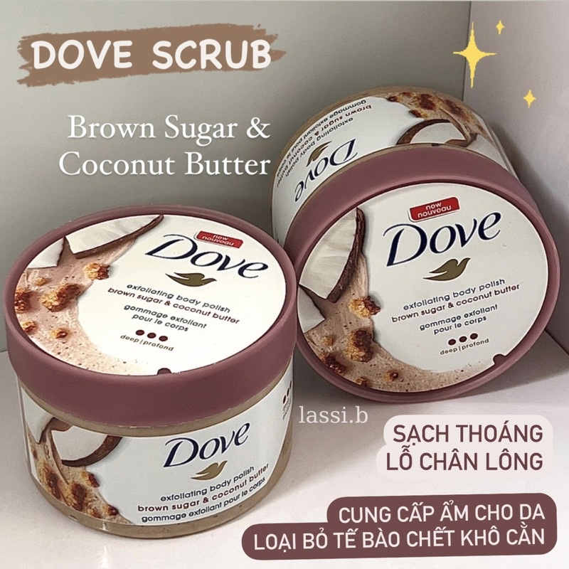 Tẩy tế bào chết toàn thân Dove Exfoliating body polish 298ml