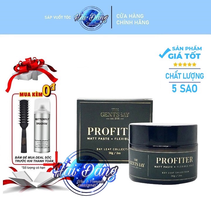 [ Chính Hãng ] Sáp vuốt tóc Profiter Matte Paste - Lọ 56gr - The Gents Bay