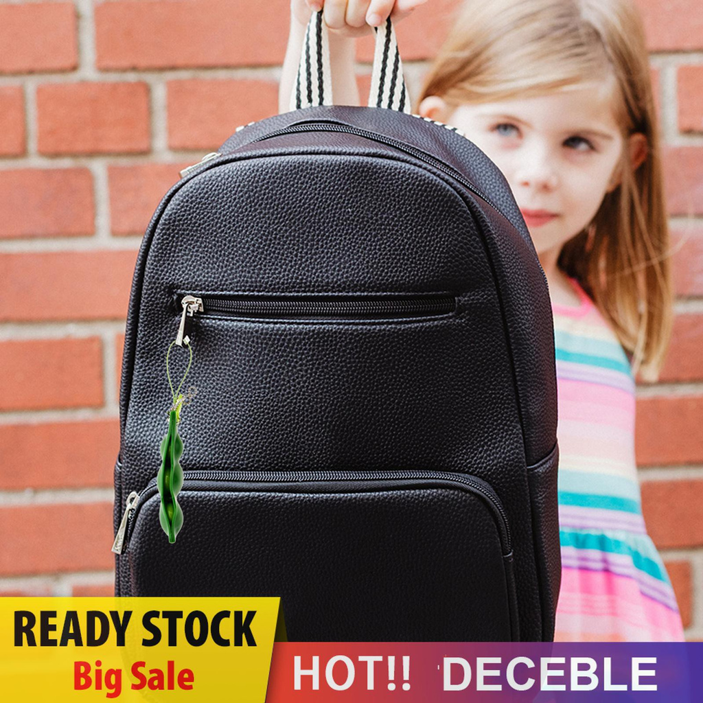 Pop It Fidget Đồ chơi Fidget Bean Đồ chơi, Stress Relieving Funny Facial Expression Soybean Keychain