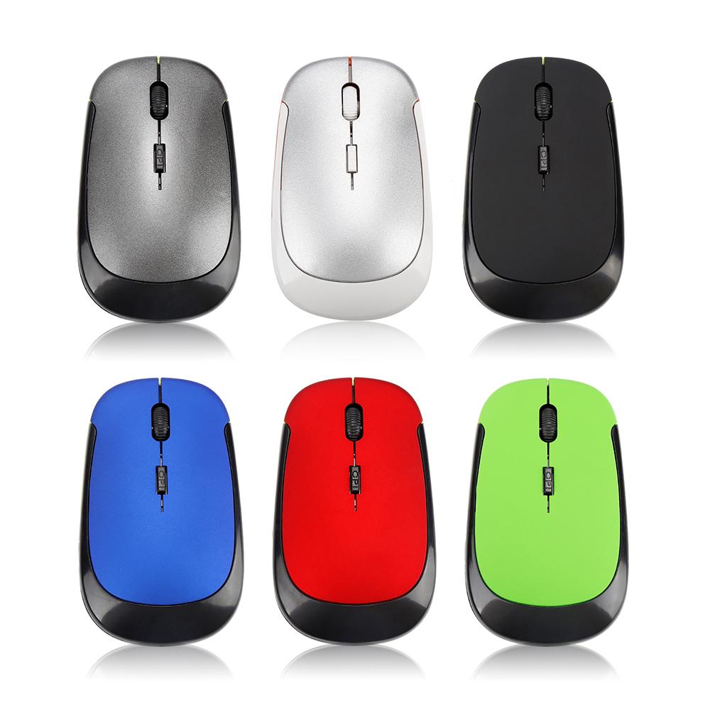 Ultra-thin Portable Wireless Mouse Cordless Mice Adjustable Sensitivity Mouse HT❣