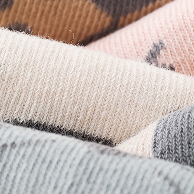 Vớ cotton chống trượt họa tiết hoạt hình cho bé