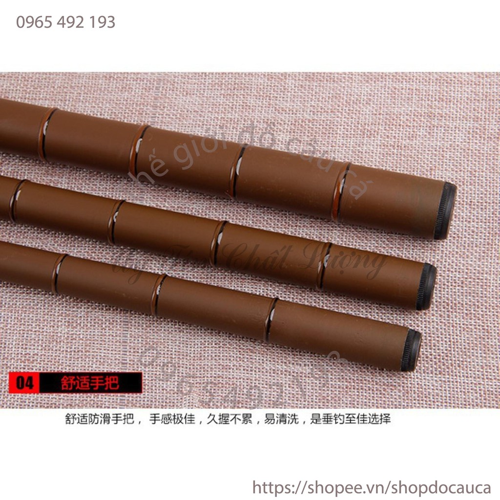 Cần câu tay biginer nâu 4m5 ( rẻ vô địch )