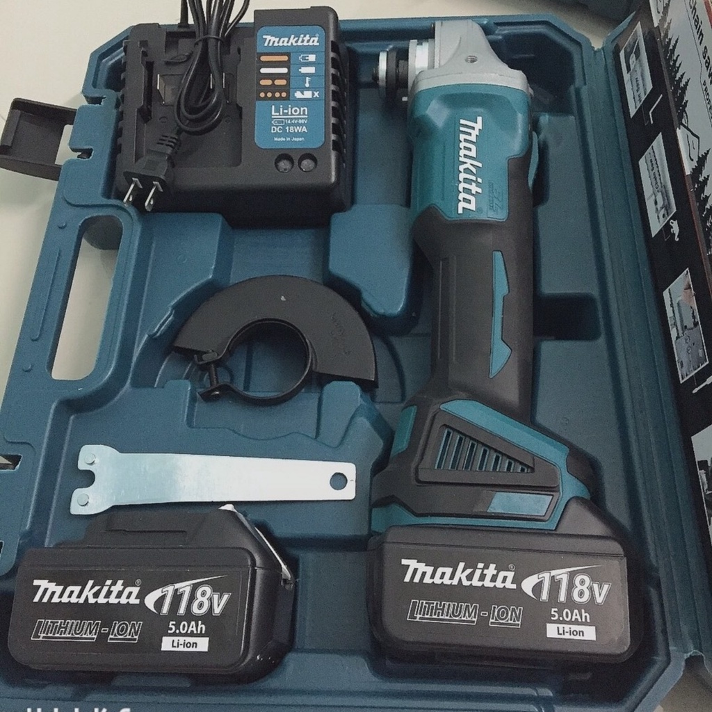 Máy mài pin makita 188v, mài pin, Dây Đồng 100%- Không Chổi Than- Tặng Bộ chuyển đổi cưa xích, cắt cây, tỉa cành
