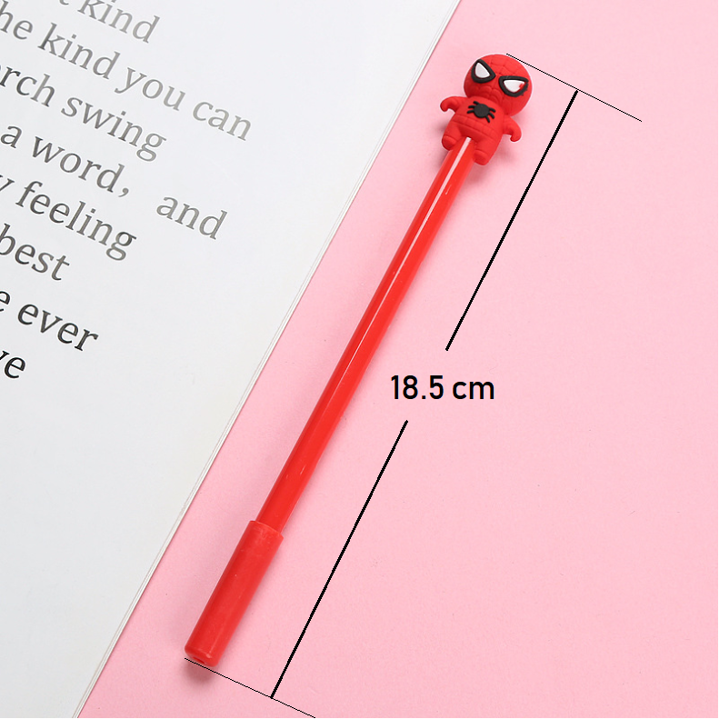 Spiderman Creative Anime Gel Pen 0.5mm Mực đen Sinh viên Văn phòng phẩm Đồ dùng văn phòng