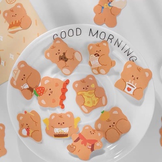 Set 40 Sticker/Nhãn dán gấu nâu cute