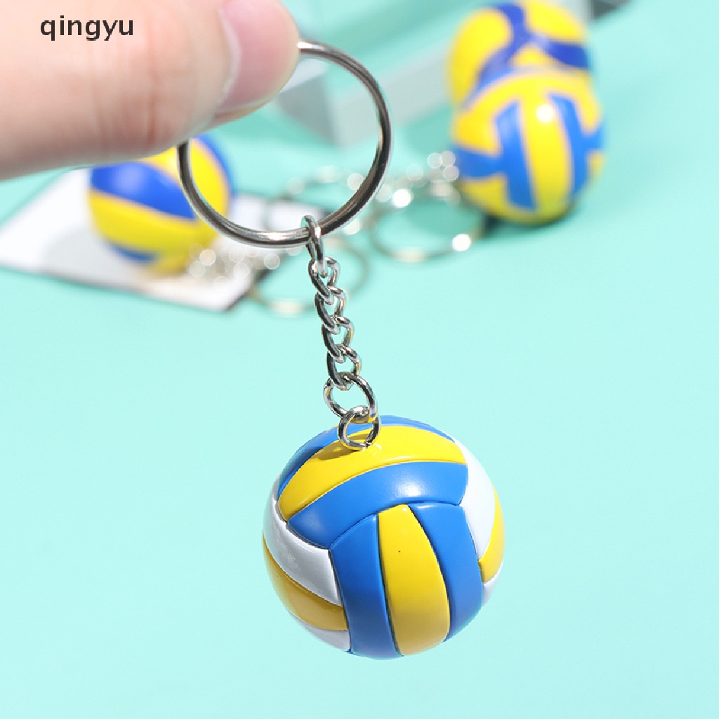 Móc Chìa Khóa Hình Quả Bóng Chuyền Mini Bằng PVC