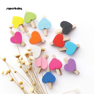 ĐẠO CỤ CHỤP ẢNH /KẸP ẢNH/ TRANG TRÍ Bộ 10 Kẹp gỗ mini đủ màu sắc