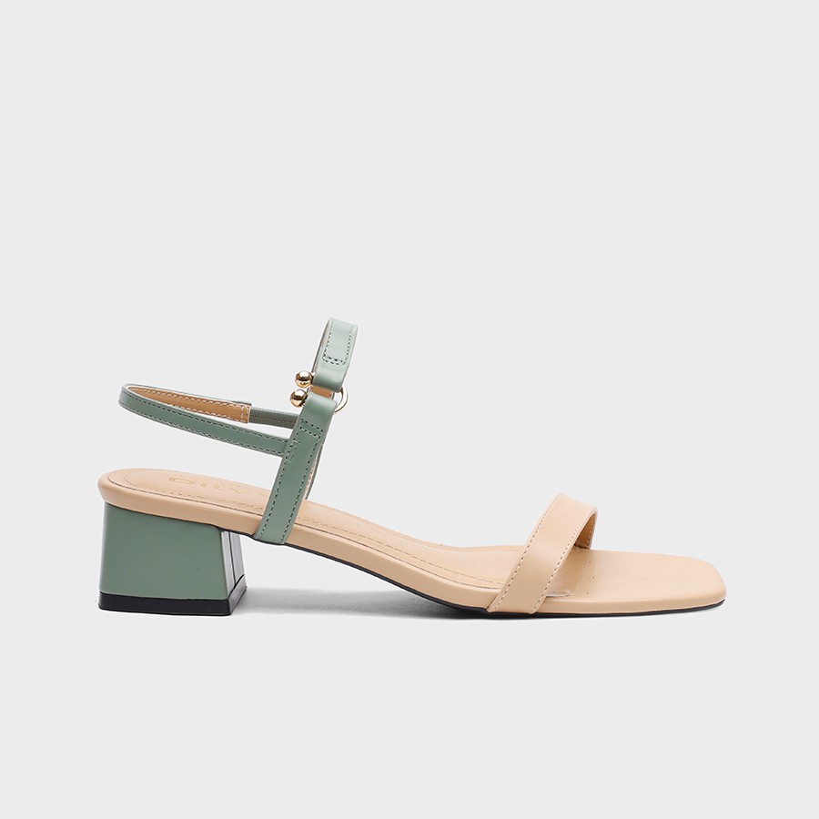 Giày Sandal DILY Phối Dây Thời Trang Gót Vuông Cao 3cm_AA0189