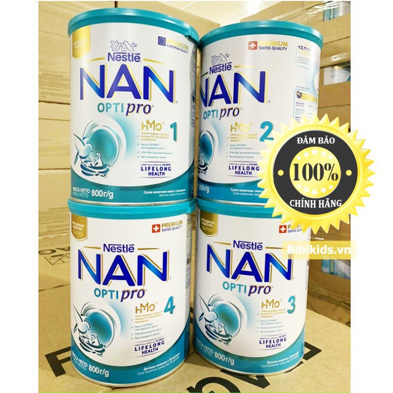 Sữa Nan Nga đủ số 1,2,3,4 800g