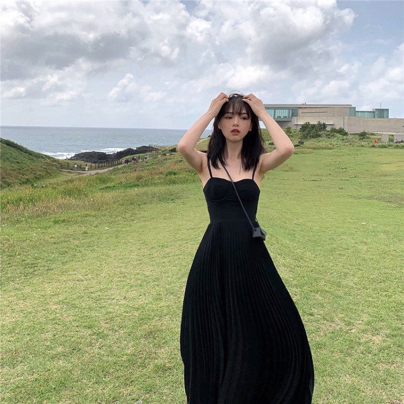 JULIA DRESS SIÊU PHẦM ĐẦM HAI DÂY ĐEN CUP NGỰC