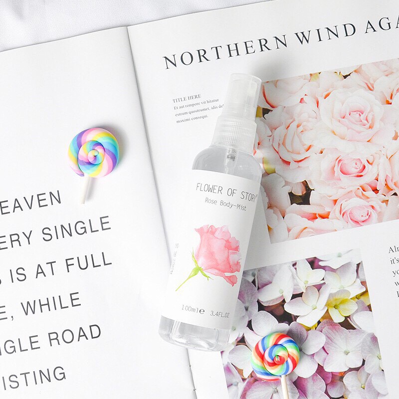 Một Chai Xịt Thơm 2in1 Body Và Xịt Thơm Phòng Hương Hoa Qủa Flower Of Story 100ML VO | BigBuy360 - bigbuy360.vn