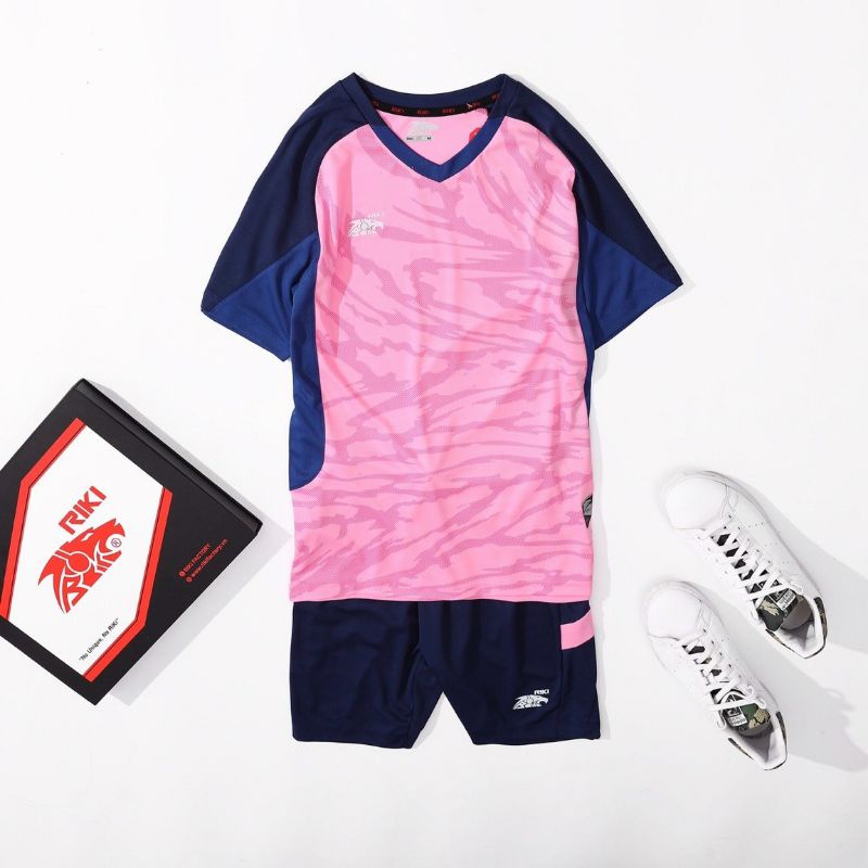 Bộ áo đấu không logo Riki Freedom hồng