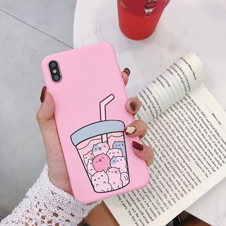 [ Freeship toàn quốc từ 50k ] ỐP lưng TRÀ SỮA MÈO - Ốp Iphone