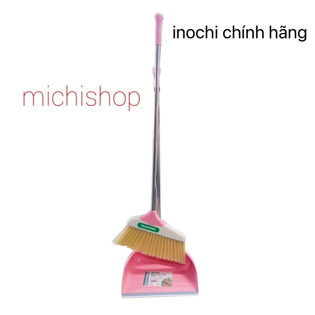 Bộ chổi quét nhà kèm hót rác inochi Nhật Bản, chổi kèm hót rác siêu tiện lợi - MS113