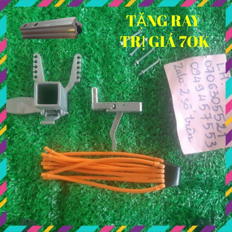 Ná cao su | Combo 3 món cánh phượng chốt , kẹp bi , dây 5 , 4 ốc chế ná cao su giá rẻ