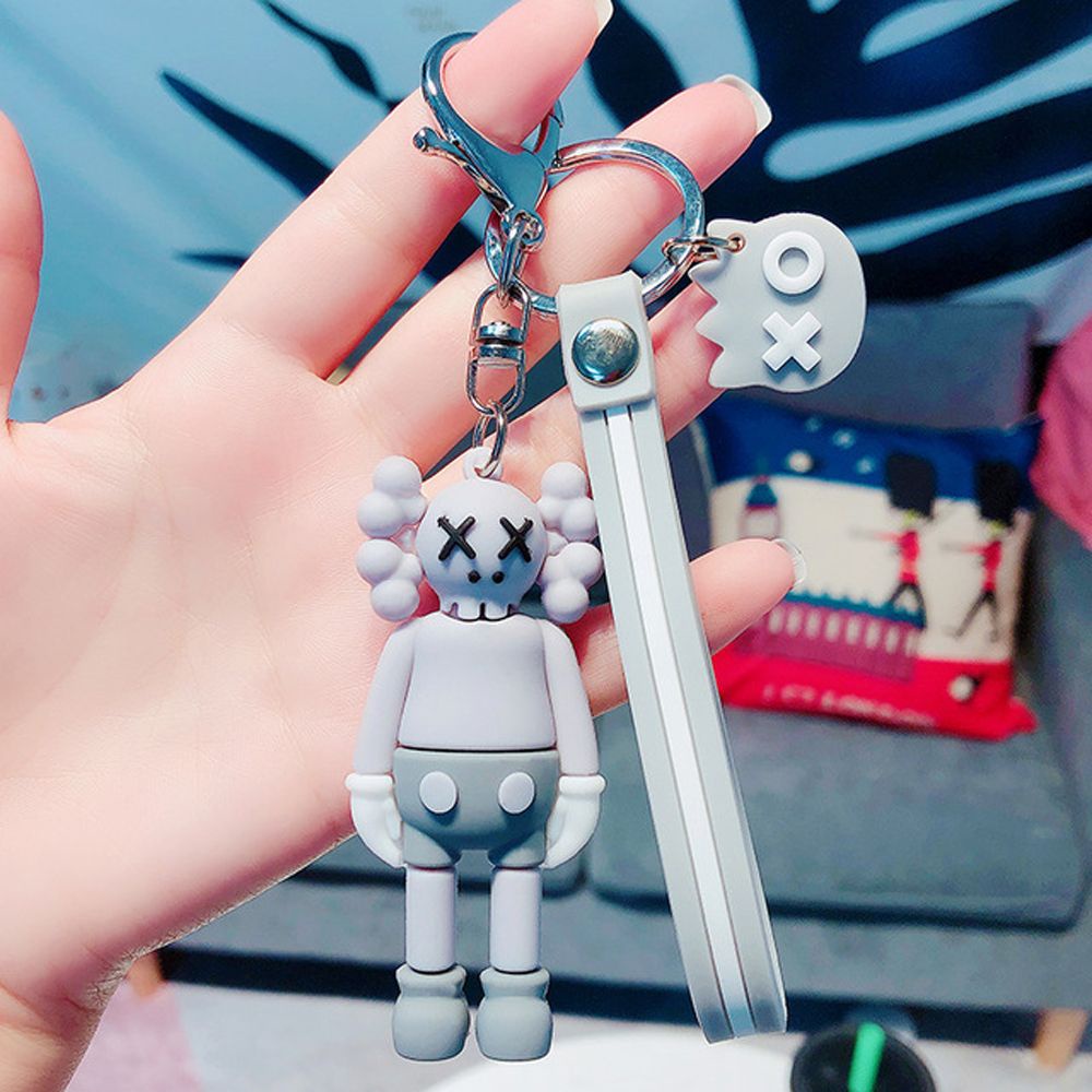 Móc Chìa Khóa Bằng Pvc Hình Gấu Hoạt Hình Nhiều Màu Sáng Tạo Cho Nữ