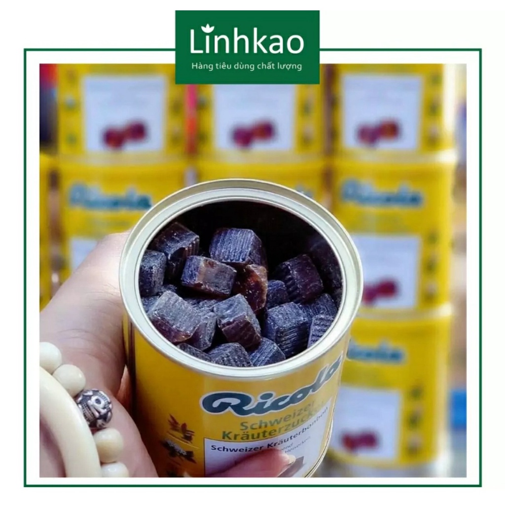 Kẹo ngậm Ricola 250g thích hợp cho người đang khàn tiếng,ho
