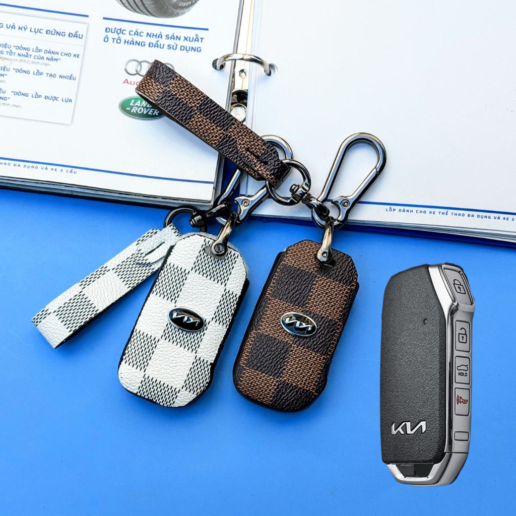 Bao da chìa khoá Kia K3,K5,Cerato Sorento,Bao da chìa khoá cerato ,Bao da chìa khoá kia k5 4 nút bấm (KC4)