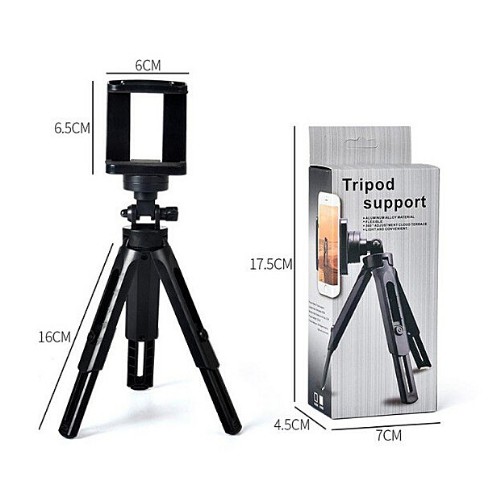 Kẹp Điện Thoại Tripod Support 3 Chân Đỡ Ngắn Cứng Cáp Chắc Chắn Tùng Mini 328 | BigBuy360 - bigbuy360.vn