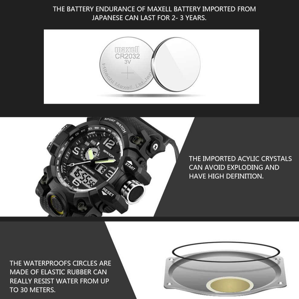 Đồng hồ SANDA thiết kế nam tính đẹp mắt cho nam | BigBuy360 - bigbuy360.vn